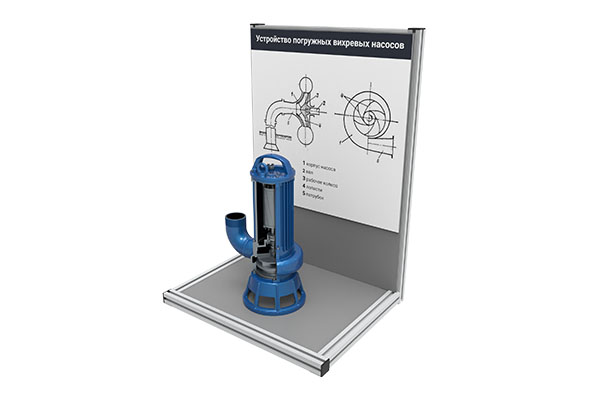 Стенд-планшет "Устройство погружных центробежных насосов"